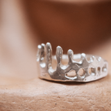 Anillo Plata Heart Beat