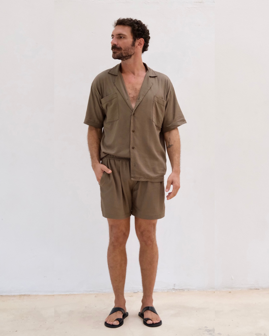 Dúo Camisa Calm con Shorts Lino Soft